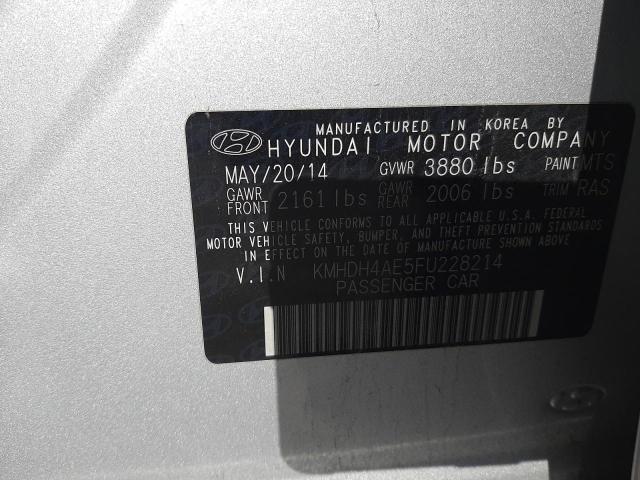 Photo 11 VIN: KMHDH4AE5FU228214 - HYUNDAI ELANTRA 