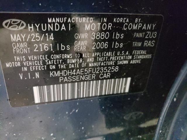 Photo 9 VIN: KMHDH4AE5FU235258 - HYUNDAI ELANTRA SE 