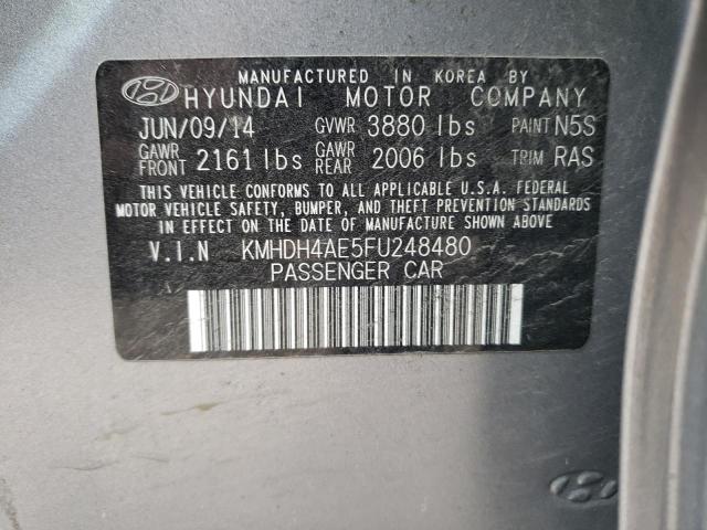 Photo 9 VIN: KMHDH4AE5FU248480 - HYUNDAI ELANTRA SE 