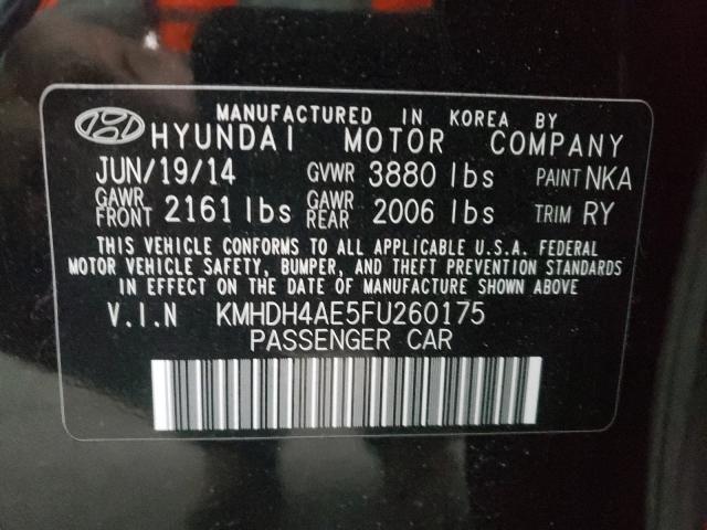 Photo 9 VIN: KMHDH4AE5FU260175 - HYUNDAI ELANTRA SE 