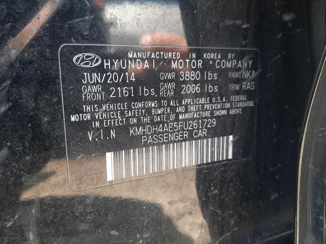 Photo 11 VIN: KMHDH4AE5FU261729 - HYUNDAI ELANTRA 