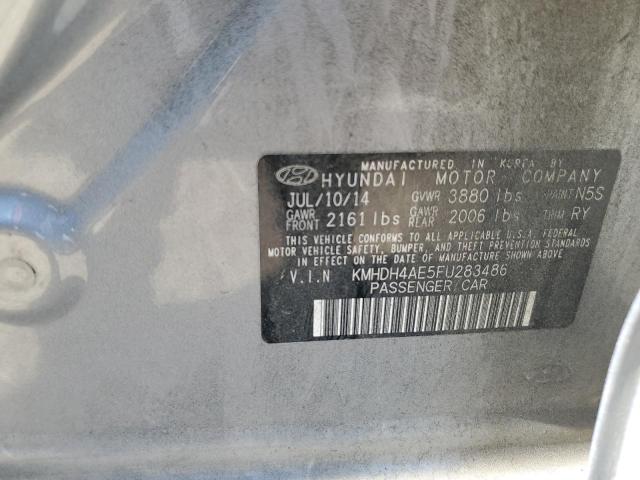 Photo 11 VIN: KMHDH4AE5FU283486 - HYUNDAI ELANTRA 