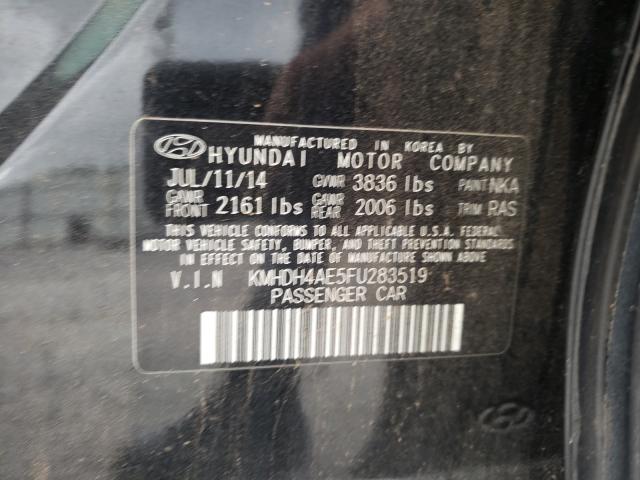 Photo 9 VIN: KMHDH4AE5FU283519 - HYUNDAI ELANTRA SE 