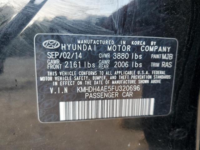 Photo 12 VIN: KMHDH4AE5FU320696 - HYUNDAI ELANTRA SE 