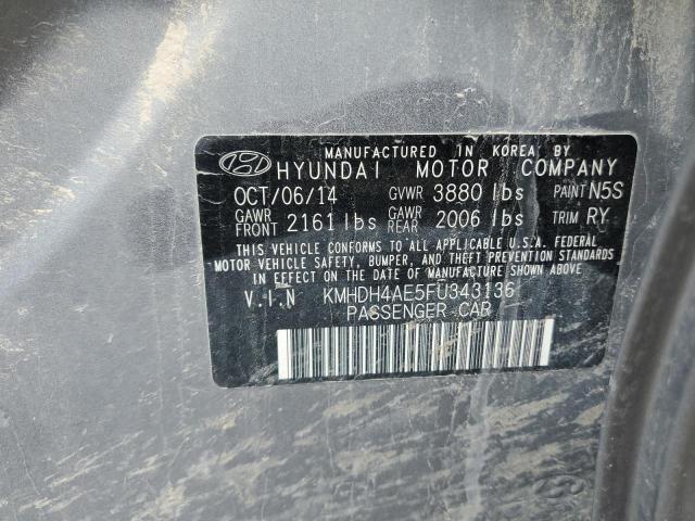 Photo 11 VIN: KMHDH4AE5FU343136 - HYUNDAI ELANTRA SE 