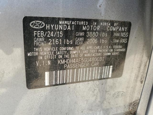 Photo 11 VIN: KMHDH4AE5GU480031 - HYUNDAI ELANTRA 