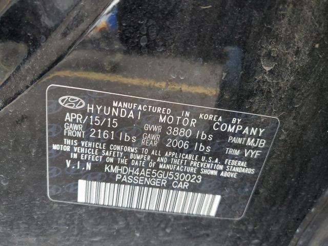 Photo 11 VIN: KMHDH4AE5GU530023 - HYUNDAI ELANTRA 