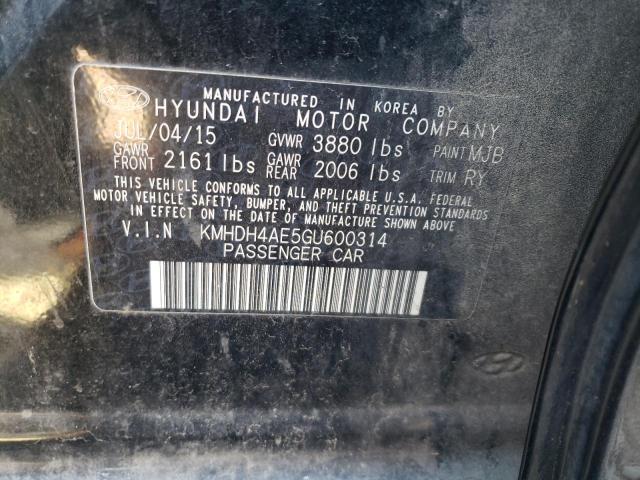 Photo 11 VIN: KMHDH4AE5GU600314 - HYUNDAI ELANTRA 