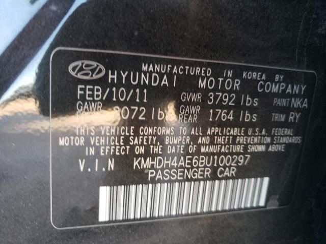 Photo 9 VIN: KMHDH4AE6BU100297 - HYUNDAI ELANTRA GL 