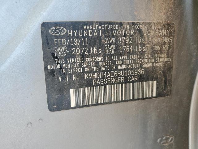 Photo 11 VIN: KMHDH4AE6BU105936 - HYUNDAI ELANTRA GL 