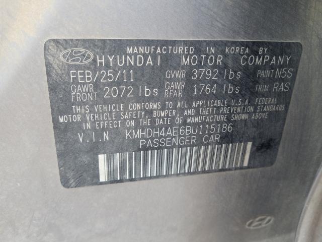 Photo 9 VIN: KMHDH4AE6BU115186 - HYUNDAI ELANTRA GL 