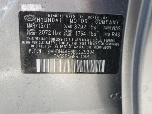 Photo 11 VIN: KMHDH4AE6BU129394 - HYUNDAI ELANTRA GL 