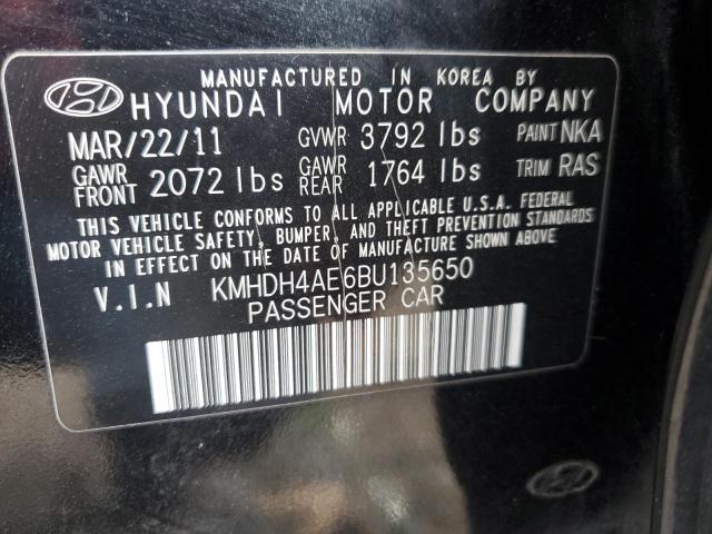 Photo 12 VIN: KMHDH4AE6BU135650 - HYUNDAI ELANTRA 