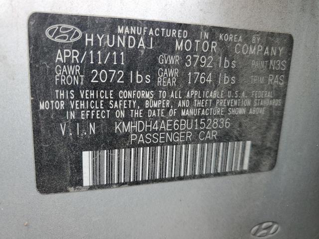 Photo 11 VIN: KMHDH4AE6BU152836 - HYUNDAI ELANTRA GL 