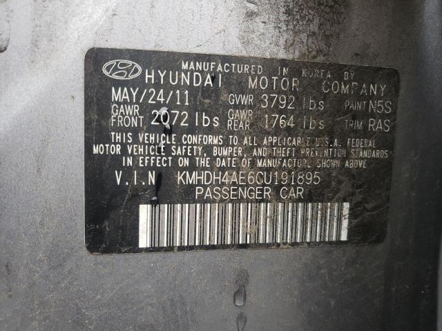 Photo 11 VIN: KMHDH4AE6CU191895 - HYUNDAI ELANTRA GL 