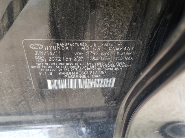 Photo 9 VIN: KMHDH4AE6CU212180 - HYUNDAI ELANTRA GL 