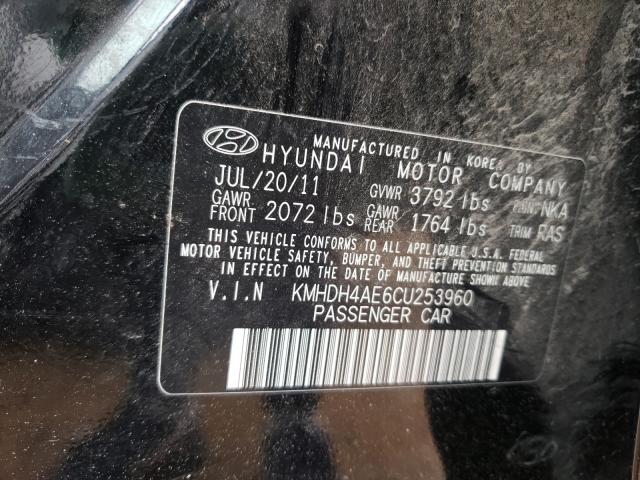 Photo 9 VIN: KMHDH4AE6CU253960 - HYUNDAI ELANTRA GL 