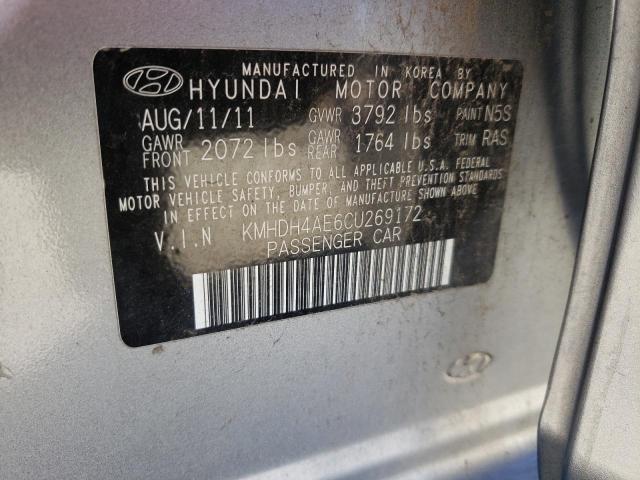 Photo 11 VIN: KMHDH4AE6CU269172 - HYUNDAI ELANTRA GL 