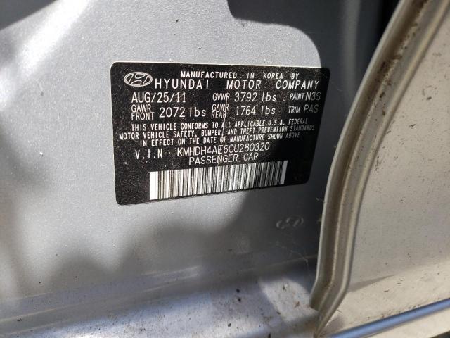 Photo 9 VIN: KMHDH4AE6CU280320 - HYUNDAI ELANTRA GL 