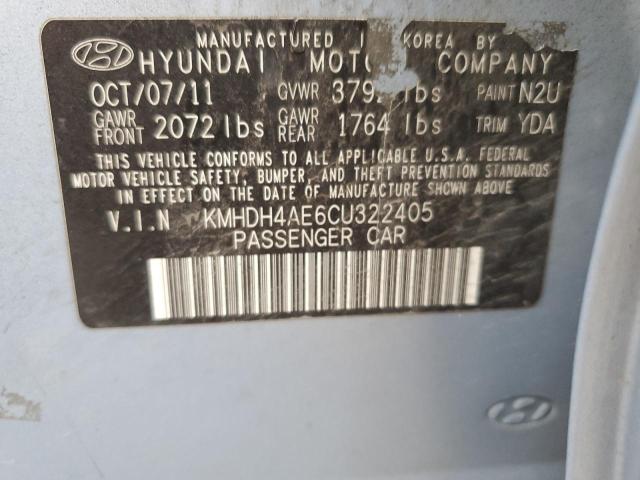 Photo 11 VIN: KMHDH4AE6CU322405 - HYUNDAI ELANTRA 