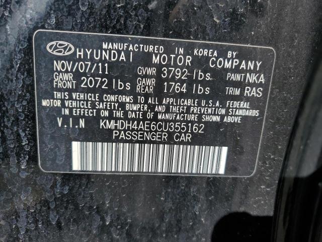 Photo 11 VIN: KMHDH4AE6CU355162 - HYUNDAI ELANTRA 