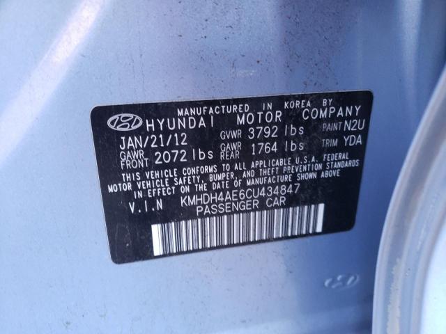 Photo 11 VIN: KMHDH4AE6CU434847 - HYUNDAI ELANTRA GL 