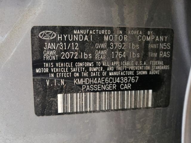 Photo 9 VIN: KMHDH4AE6CU438767 - HYUNDAI ELANTRA GL 