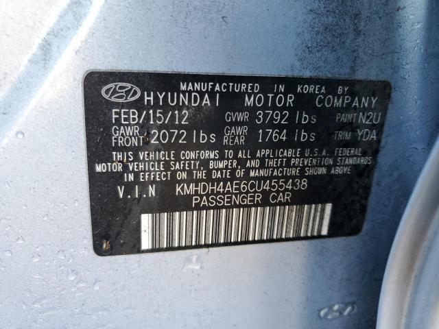 Photo 11 VIN: KMHDH4AE6CU455438 - HYUNDAI ELANTRA 