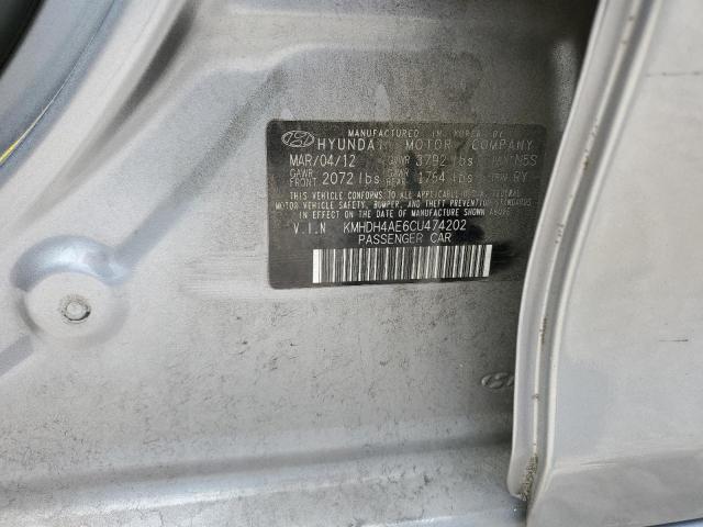 Photo 11 VIN: KMHDH4AE6CU474202 - HYUNDAI ELANTRA 