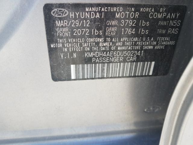 Photo 9 VIN: KMHDH4AE6DU502341 - HYUNDAI ELANTRA GL 