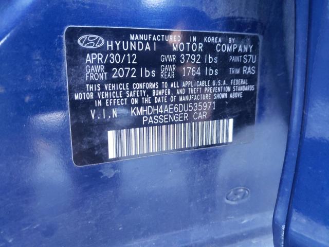 Photo 11 VIN: KMHDH4AE6DU535971 - HYUNDAI ELANTRA GL 