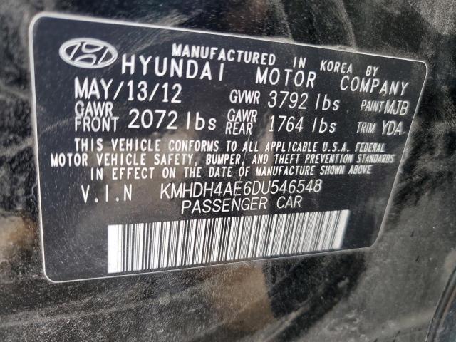 Photo 9 VIN: KMHDH4AE6DU546548 - HYUNDAI ELANTRA GL 