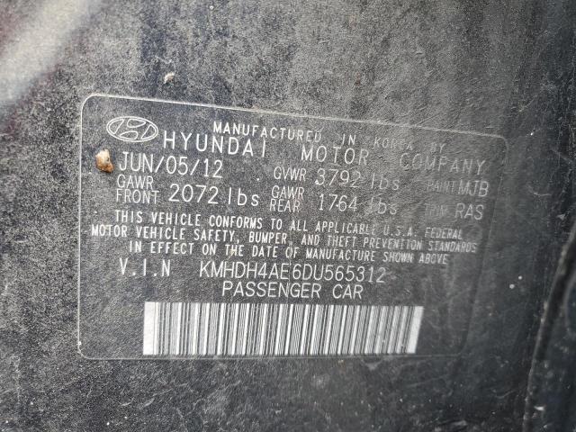 Photo 11 VIN: KMHDH4AE6DU565312 - HYUNDAI ELANTRA 