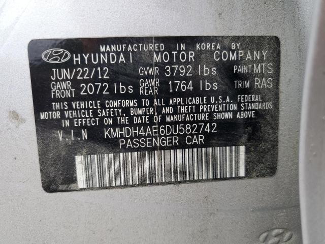 Photo 11 VIN: KMHDH4AE6DU582742 - HYUNDAI ELANTRA 