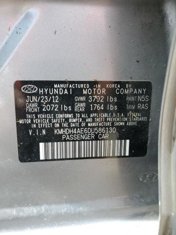 Photo 12 VIN: KMHDH4AE6DU586130 - HYUNDAI ELANTRA 