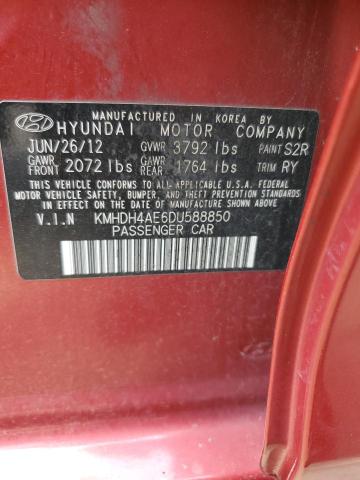 Photo 11 VIN: KMHDH4AE6DU588850 - HYUNDAI ELANTRA GL 