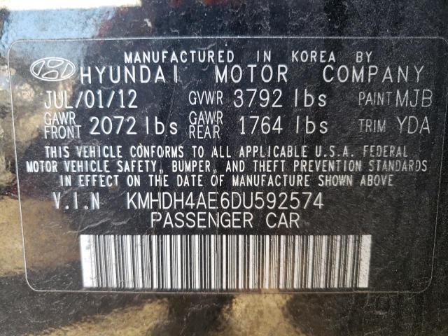 Photo 11 VIN: KMHDH4AE6DU592574 - HYUNDAI ELANTRA GL 