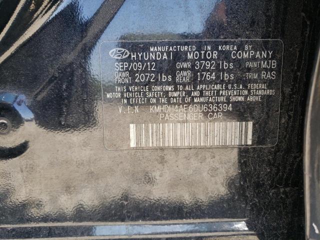 Photo 9 VIN: KMHDH4AE6DU636394 - HYUNDAI ELANTRA GL 