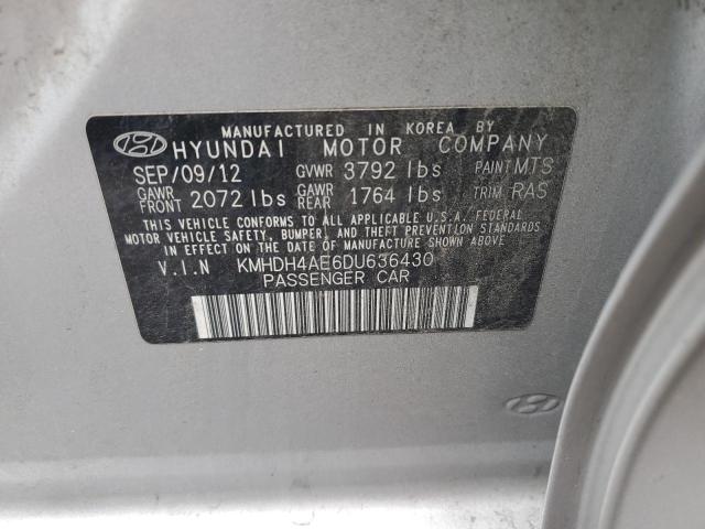 Photo 11 VIN: KMHDH4AE6DU636430 - HYUNDAI ELANTRA GL 