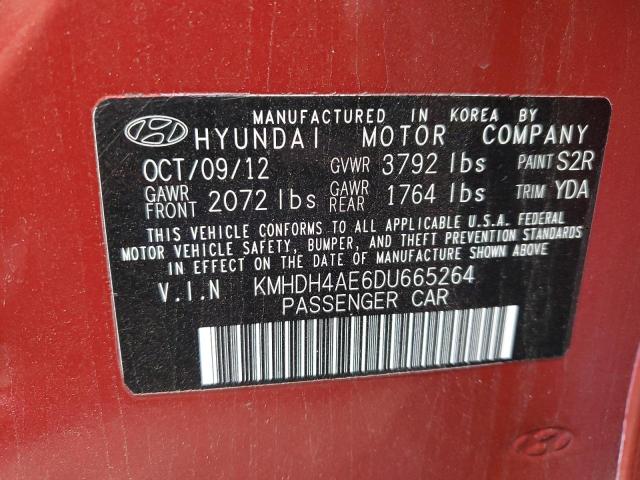 Photo 11 VIN: KMHDH4AE6DU665264 - HYUNDAI ELANTRA 