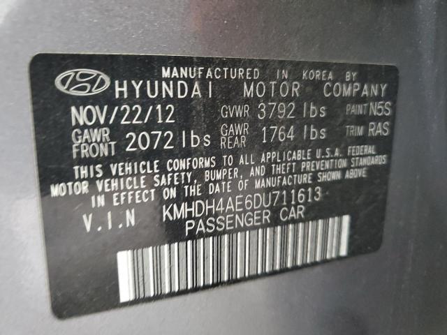 Photo 11 VIN: KMHDH4AE6DU711613 - HYUNDAI ELANTRA GL 