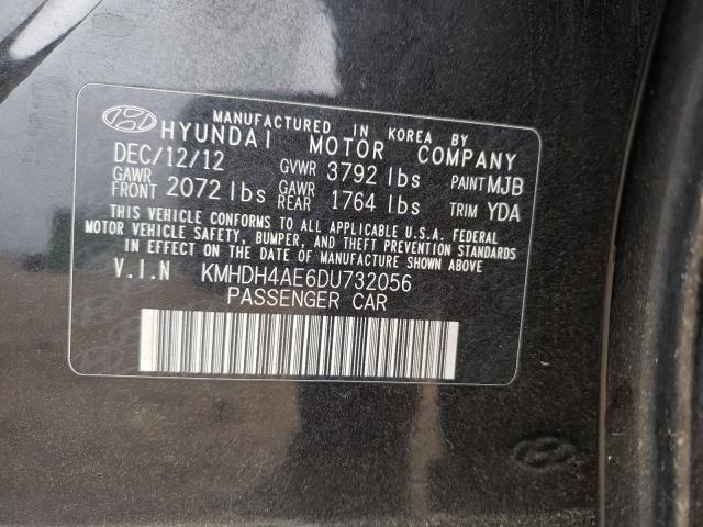 Photo 9 VIN: KMHDH4AE6DU732056 - HYUNDAI ELANTRA 