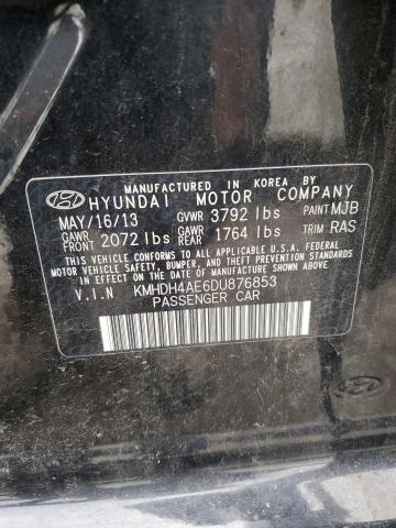 Photo 11 VIN: KMHDH4AE6DU876853 - HYUNDAI ELANTRA GL 