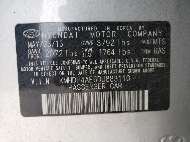 Photo 9 VIN: KMHDH4AE6DU883110 - HYUNDAI ELANTRA GL 