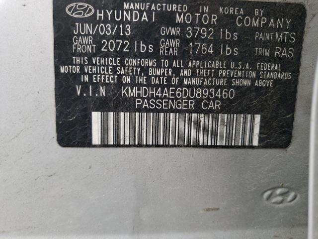 Photo 11 VIN: KMHDH4AE6DU893460 - HYUNDAI ELANTRA 