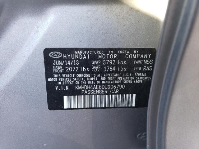 Photo 11 VIN: KMHDH4AE6DU906790 - HYUNDAI ELANTRA GL 