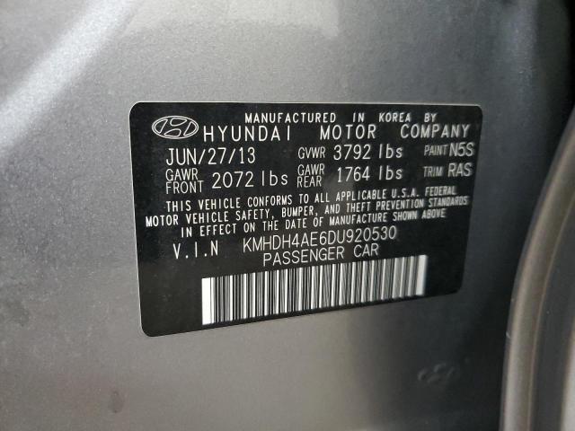 Photo 12 VIN: KMHDH4AE6DU920530 - HYUNDAI ELANTRA GL 