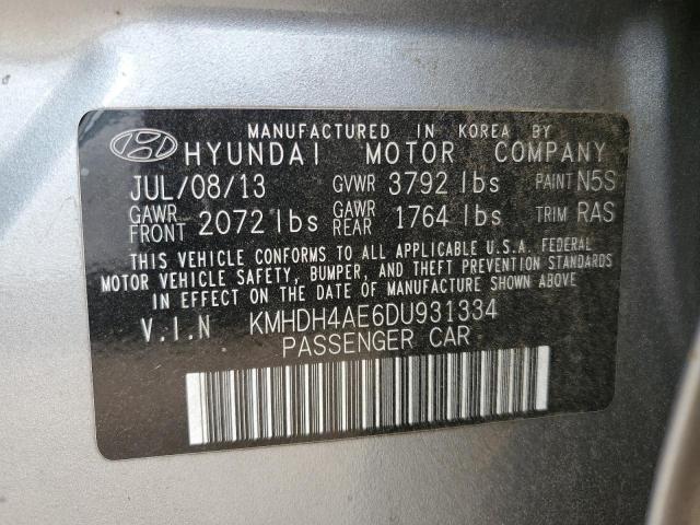 Photo 11 VIN: KMHDH4AE6DU931334 - HYUNDAI ELANTRA 