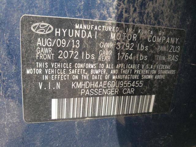 Photo 11 VIN: KMHDH4AE6DU955455 - HYUNDAI ELANTRA 