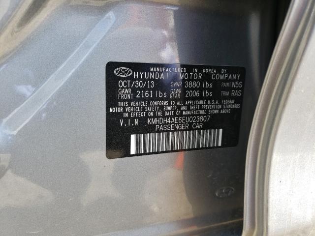 Photo 9 VIN: KMHDH4AE6EU023807 - HYUNDAI ELANTRA SE 